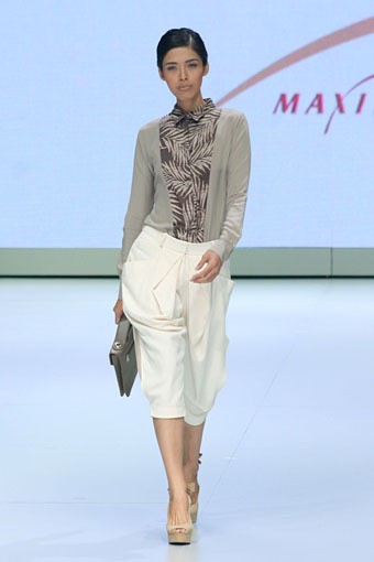Jakarta, Indonesia - 16 Februari. Maxistyle by Ardistia Dwiasri. Indonesia Fashion Week 2013 at Jakarta Convention Center. 16 Februari 2013. Senayan. Jakarta. [Foto: Mohammad Abduh/Wolipop]