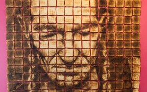 Lukisan Willie Nelson Ini Dibuat dari 352 Roti Panggang