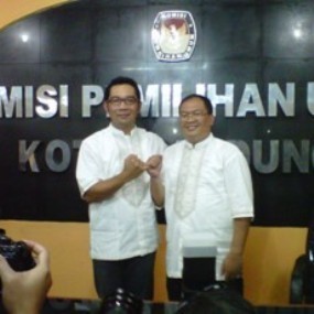 Rachel Maryam Antar Ridwan Kamil-Oded Danial Daftar ke KPU