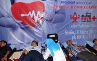 Dari aksi tersebut terkumpul 1.330 liter darah yang akan disumbangkan ke Palang Merah Indonesia (PMI). (dok Indofood).