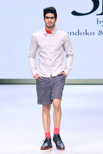 Jakarta, Indonesia - 16 Februari. 3D by Tri Handoko & Dave Hendrik. Indonesia Fashion Week 2013 at Jakarta Convention Center. 16 Februari 2013. Senayan. Jakarta. [Foto: Mohammad Abduh/Wolipop]