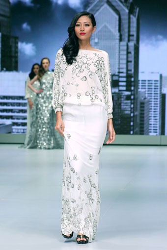 Jakarta, Indonesia - 16 Februari. Addy Van Den Krummenacker Celebration. Indonesia Fashion Week 2013 at Jakarta Convention Center. 16 Februari 2013. Senayan. Jakarta. [Foto: Mohammad Abduh/Wolipop]