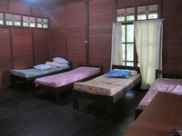 Ada 12 cottage di Waiwo Dive Resort. Satu cottage dapat diisi 2-3 orang. Cottagenya dikelilingi oleh pepohonan yang rimbun dan suasananya sangat sejuk. Resor ini juga menyediakan jasa snorkeling seharga Rp 50 ribu dan diving Rp 550 ribu (Afif/detikTravel)