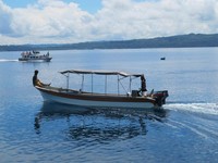 Di dekat Arborek terdapat Manta Point. Di sanalah Anda bisa menyelam hingga kedalaman 15 meter untuk bertemu ikan manta dengan ukuran yang besar. Ingat, hanya penyelam berlisensi yang dapat menyelam dan melihat ikan tersebut dari dekat (Afif/detikTravel)
