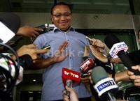 Taufik Ridho mengaku hanya ditanya seputar Anggaran Dasar dan Anggaran Rumah Tangga (AD/ART). Ramses/detikFoto.