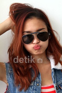 Muka jelek Inara. Gusmun/detikFoto.