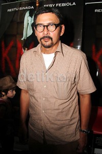 August Melasz turut meramaikan film horor garapan Jose Purnomo itu. Gusmun/detikFoto.