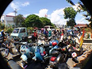 Wonosobo Kebanjiran Vespa