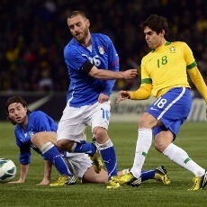 Italia-Brasil Sama Kuat 2-2