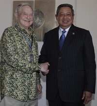 Sebelumnya, Presiden pernah bertemu Soros di Istana Tampak Siring, Bali, dan New York. Abror Rizki/Setpres.