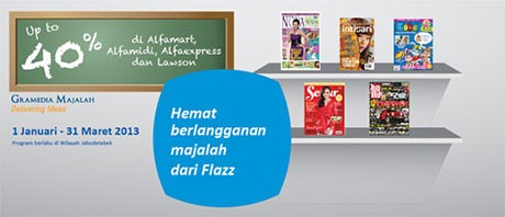 Pakai Flazz BCA, Diskon 40% Langganan Majalah Kompas Gramedia