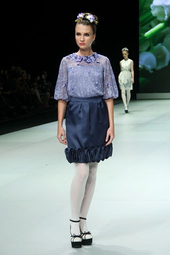 Jakarta, Indonesia - 17 Februari 2013. Votum by Sebastian Gunawan Spring Blossom. Indonesia Fashion Week 2013 at Jakarta Convention Center. Senayan. Jakarta. [Foto: Mohammad Abduh/Wolipop]