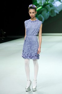 Jakarta, Indonesia - 17 Februari 2013. Votum by Sebastian Gunawan Spring Blossom. Indonesia Fashion Week 2013 at Jakarta Convention Center. Senayan. Jakarta. [Foto: Mohammad Abduh/Wolipop]