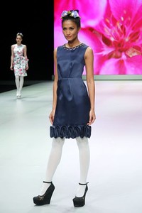 Jakarta, Indonesia - 17 Februari 2013. Votum by Sebastian Gunawan Spring Blossom. Indonesia Fashion Week 2013 at Jakarta Convention Center. Senayan. Jakarta. [Foto: Mohammad Abduh/Wolipop]