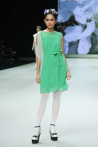 Jakarta, Indonesia - 17 Februari 2013. Votum by Sebastian Gunawan Spring Blossom. Indonesia Fashion Week 2013 at Jakarta Convention Center. Senayan. Jakarta. [Foto: Mohammad Abduh/Wolipop]
