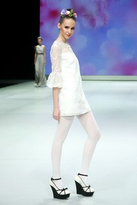 Jakarta, Indonesia - 17 Februari 2013. Votum by Sebastian Gunawan Spring Blossom. Indonesia Fashion Week 2013 at Jakarta Convention Center. Senayan. Jakarta. [Foto: Mohammad Abduh/Wolipop]