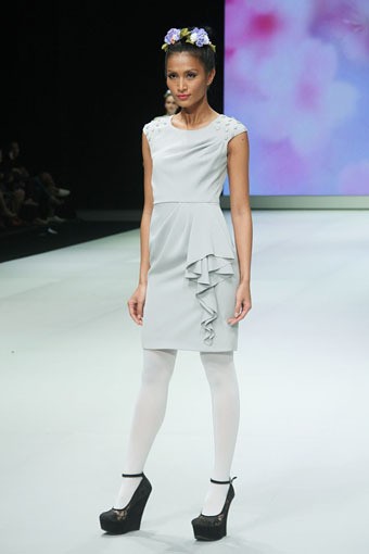 Jakarta, Indonesia - 17 Februari 2013. Votum by Sebastian Gunawan Spring Blossom. Indonesia Fashion Week 2013 at Jakarta Convention Center. Senayan. Jakarta. [Foto: Mohammad Abduh/Wolipop]