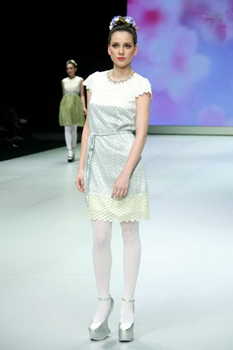 Jakarta, Indonesia - 17 Februari 2013. Votum by Sebastian Gunawan Spring Blossom. Indonesia Fashion Week 2013 at Jakarta Convention Center. Senayan. Jakarta. [Foto: Mohammad Abduh/Wolipop]