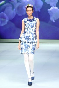 Jakarta, Indonesia - 17 Februari 2013. Votum by Sebastian Gunawan Spring Blossom. Indonesia Fashion Week 2013 at Jakarta Convention Center. Senayan. Jakarta. [Foto: Mohammad Abduh/Wolipop]