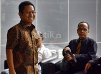 Tjatur Sapto diperiksa sebagai saksi untuk kasus pengurusan anggaran Dana Penyesuaian Infrastruktur Daerah (DPID). Ramses/detikFoto.