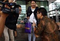 Dalam keterangannya, Tjatur Sapto membantah mengenal Haris Surahman. Ramses/detikFoto.