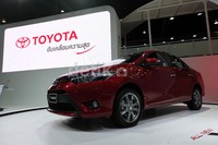 Toyota memamerkan Vios terbaru di ajang Bangkok Motor Show 2013.