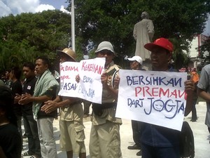 Ratusan Warga Yogya Gelar Aksi Tolak Premanisme