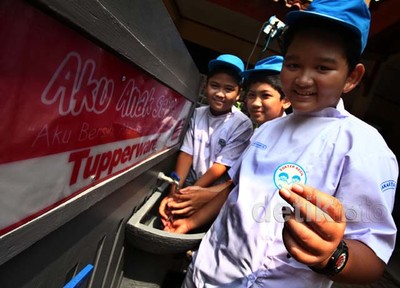 Puluhan Siswa SD Diajari Jaga Kebersihan