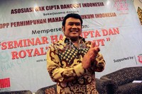 Rhoma saat ditemui di Seminar Hak Cipta dan Royalty Dangdut di Hotel Kartika Chandra, Rabu (27/3/2013). Dicky Ardian/detikHOT.
