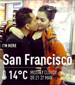 Kecupan Mesra Anang untuk Ashanty di San Francisco