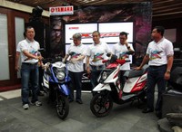 Skutik crossover X-Ride diperkenalkan di Yogyakarta.