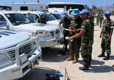 Tim ORI Cek Peralatan Satgas Kizi TNI