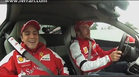 Fernando Alonso dan Felipe Massa Jajal Ferrari 458