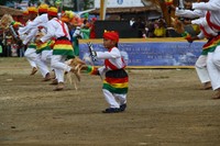 Salah satu penari cilik ikut ambil bagian saat acara pembukaan Festival Legu Gam. Gerakannya yang lincah membuatnya menjadi pusat perhatian. (Ken Yunita/ detikTravel)