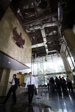 Pimpinan KPK Tinjau Plafon yang Ambruk