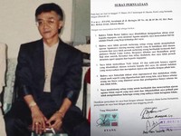 Sosok Eyang Subur dan surat pernyataannya. (dok. detikHOT)