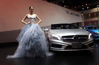 Selain E-Class, Mercy juga memamerkan mobil A-Class terbaru yakni A 250.