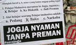 Poster Tolak Preman di Yogyakarta