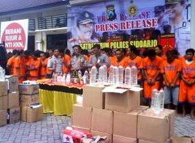 391 Pelaku Premanisme di Sidoarjo Dominasi Operasi Pekat