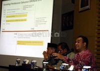Tim komite etik KPK membacakan hasil temuannya terkait kasus kebocoran sprindik Anas Urbaningrum. Ramses/detikFoto.