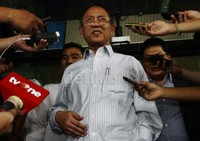Dada mengaku datang ke KPK untuk diperiksa sebagai saksi, ternyata surat panggilan yang ia terima palsu. Ramses/detikFoto.