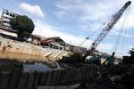 Pemasangan Turap untuk Normalisasi Kali Ciliwung
