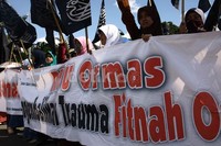 Aksi ini didominasi oleh kaum perempuan. Ramses/detikFoto.
