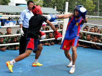 Brigif-1 Marinir Gelar Pertandingan Tinju