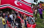 Konvoi Bendera Aceh di Bireuen