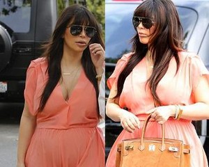 Salah Baju Saat Hamil, Kim Kardashian Kembali Terlihat Sangat Gemuk