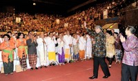 Selain SBY, Wapres Boediono juga hadir. Laily/Setpres.