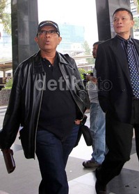 Toto Hutagalung diperiksa KPK sebagai saksi hakim Setiabudi Tejocahyono. Ramses/detikFoto.