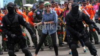 Ia tampak menikmatinya. Gus Mun/detikHOT.