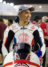 Doni Tata (23) tampil di ajang Moto2 musim ini dengan tim Federal Oil Gresini Moto2, bermotor pabrikan Honda.